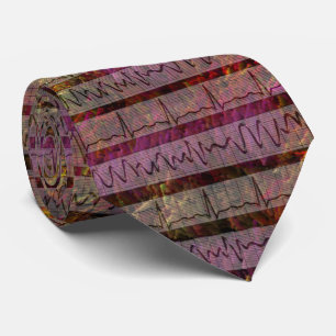 Cravate Impressionniste cardiaque Artsy de rythme