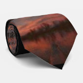 Cravate impressionniste de coucher du soleil de (Roulé)