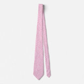 Cravate Imprimé léopard rose bubble-gum (Devant)