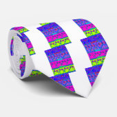 Cravate Imprimer Art Motivational Vibrant "Eat Love & Play (Roulé)