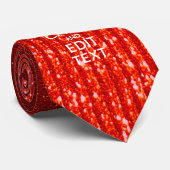 Cravate Imprimer Rouge Personnalisez Votre Don Conserver L (Roulé)