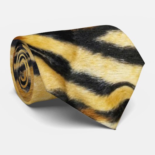 CRAVATE IMPRIMER TIGER (Roulé)