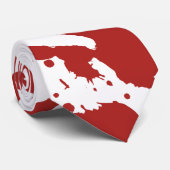 Cravate Imprimez-la à la main sanglante Séparer Halloween (Roulé)