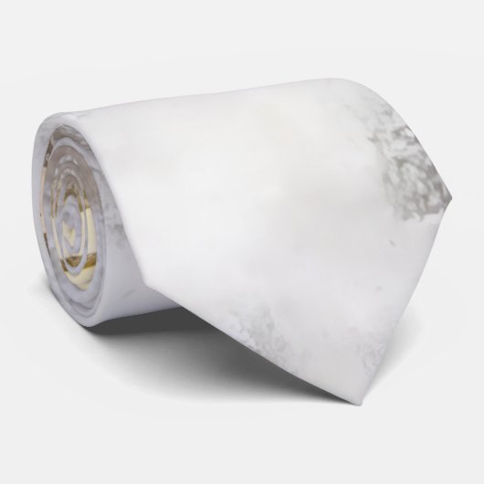 Cravate imprinted leaves (Roulé)