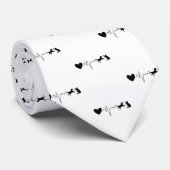 Cravate Impulsion vétérinaire de battement de coeur de (Roulé)