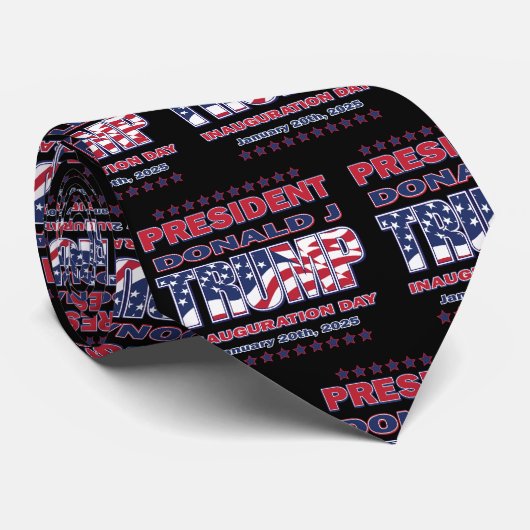 Cravate Inauguration 2025 du président Trump (Roulé)