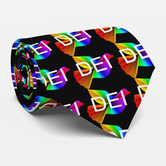 Cravate Inclusion de l'équité en matière de diversité (Roulé)