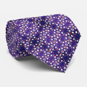 Cravate Incroyable violet intelligent tendance (Roulé)