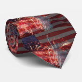 Cravate Independence Day 4th of July Fireworks (Roulé)