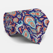 Cravate Indian style paisley floral seamless pattern (Roulé)