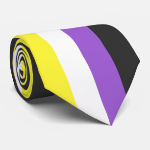 Cravate Indicateur Enby (Pride non binaire)