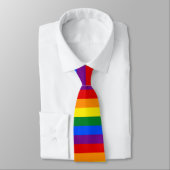 Cravate Indicateur Gay pride arc-en-ciel (Attaché)