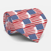 Cravate Indicateurs Abstraits américains (Roulé)