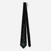 Cravate indigène Metis d'art de fleur perlant des (Devant)