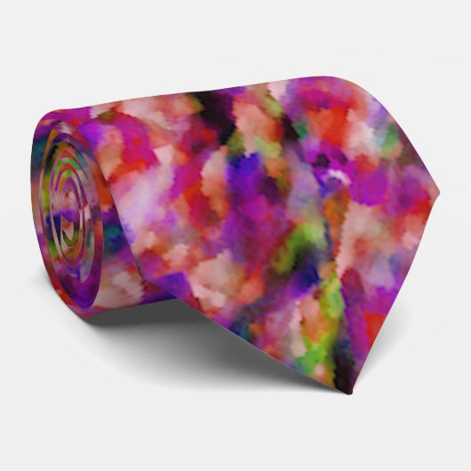 Cravate indigo and purple artwork (Roulé)