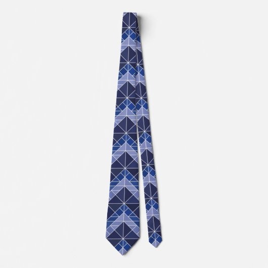 Cravate Indigo Tangram (Devant)