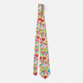 Cravate Infirmière Colorée Motif Floral (2) (Dos)