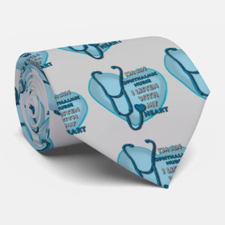 Cravate Infirmière ophtalmique Blue Heart