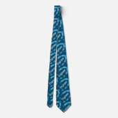 Cravate Ingénieur bleu ovale (Dos)