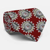 Cravate Ingénieur Mécanique Gray Gear (Roulé)