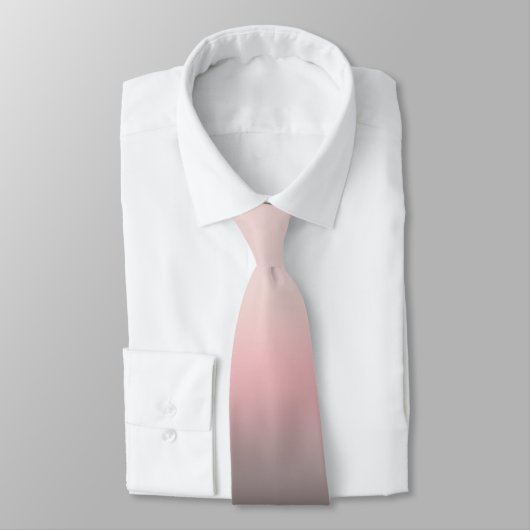 Cravate Initiales Monogrammes modernes Pink Gradient (Attaché)