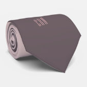 Cravate Initiales Monogrammes modernes Pink Gradient (Roulé)