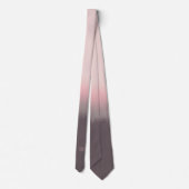 Cravate Initiales Monogrammes modernes Pink Gradient (Dos)