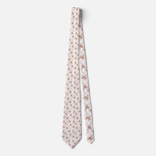 Cravate Insect Bug Bee Pattern Custom Necktie (Devant)