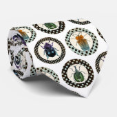 Cravate Insectes vintages Colorful Beetles Science (Roulé)