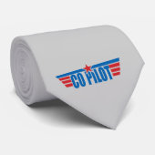 Cravate Insigne d'ailes du copilote - Aviation (Roulé)
