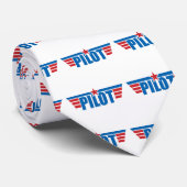 Cravate Insigne d'ailes du pilote - Aviation (Roulé)