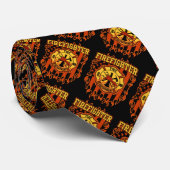 Cravate Insigne et drapeau de corps de sapeurs-pompiers de (Roulé)