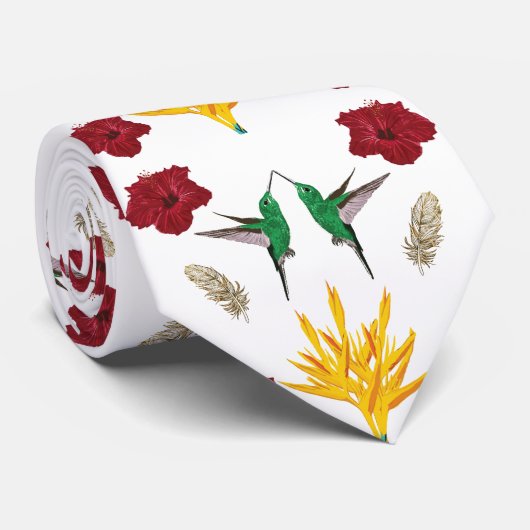 Cravate Inspiration des colibris (Roulé)