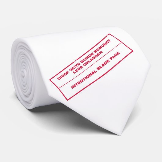 Cravate intentionnel de page vide (Roulé)