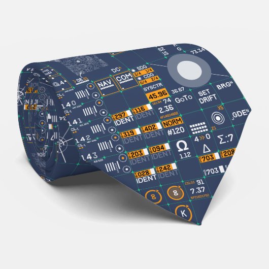 Cravate Interface utilisateur futuriste (Roulé)