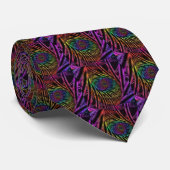 Cravate Intérieur | Arc-en-ciel Fractal Art (Roulé)
