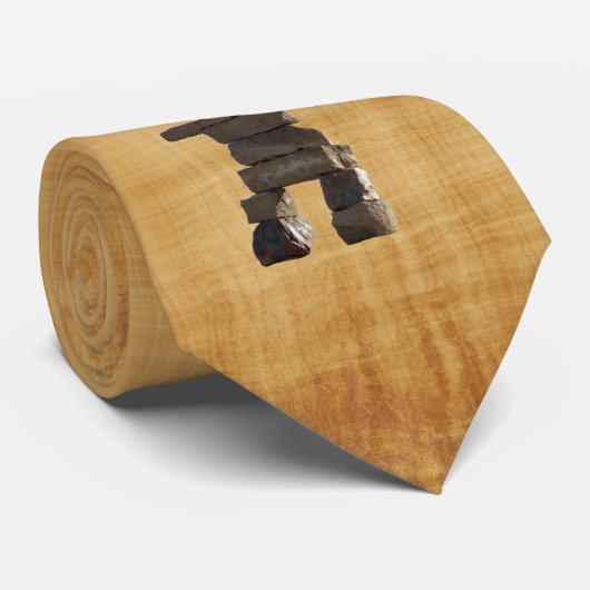 Cravate Inuit Inukshuk Collection d'esprit amérindien (Roulé)