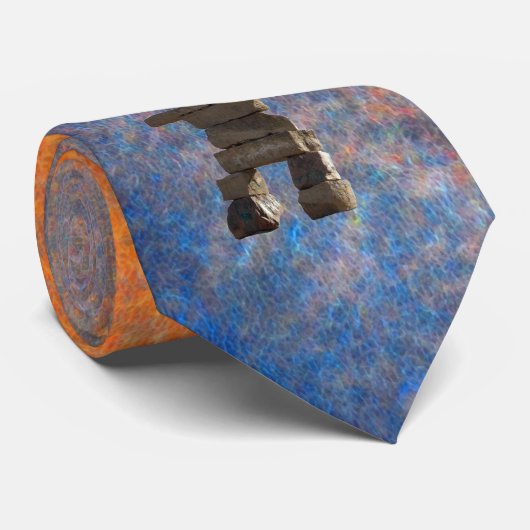 Cravate Inuit Inukshuk Collection d'esprit amérindien (Roulé)