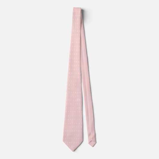 Cravate IPA tie - pink and white (Devant)