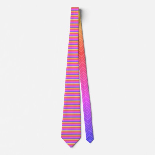 Cravate Ipanema Arc-en-ciel Hypnotique Diamant Moderne Pop (Devant)