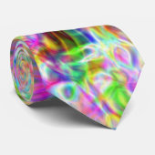 Cravate Iridescente Chrome Huit (Roulé)