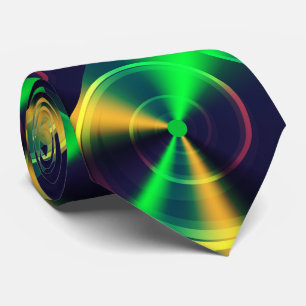 Cravate Iridescente Rainbow Swirl