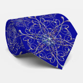 Cravate Iridescente Snowflake (Roulé)