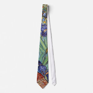 Cravate Iris de Van Gogh Peinture Impressionniste