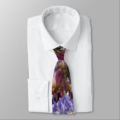 Cravate Iris marron bleu (Attaché)