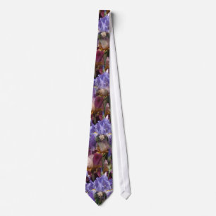 Cravate Iris marron bleu