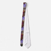 Cravate Iris marron bleu (Dos)