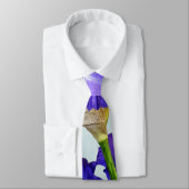 Cravate Iris triple violet (Attaché)