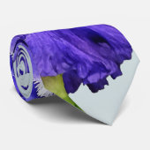 Cravate Iris triple violet (Roulé)