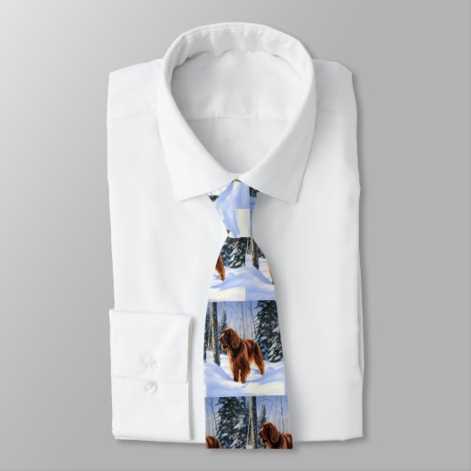Cravate Irish Setter Let It Neige Christmas (Attaché)